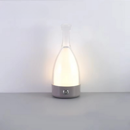 Rechargeable Wine Bottle Desk Lamp with Bluetooth Speaker