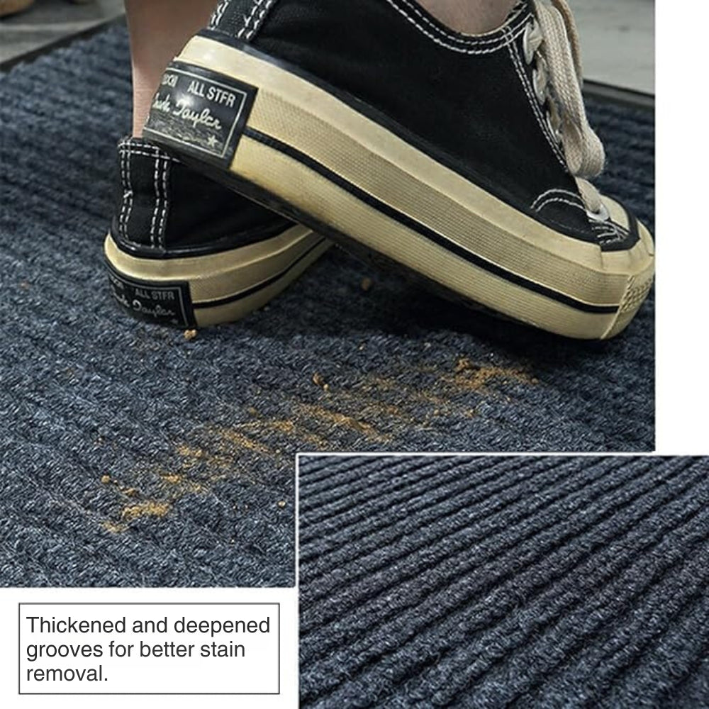 Durable Striped Non-Slip Door Mat