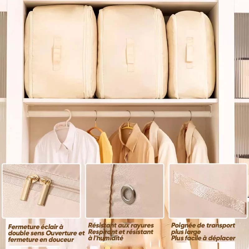Premium Nylon Duvet Storage Bag - Space Saving Organizer