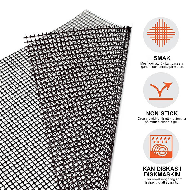 Reusable Non-Stick BBQ Grill Mat for Easy Cooking and Cleaning