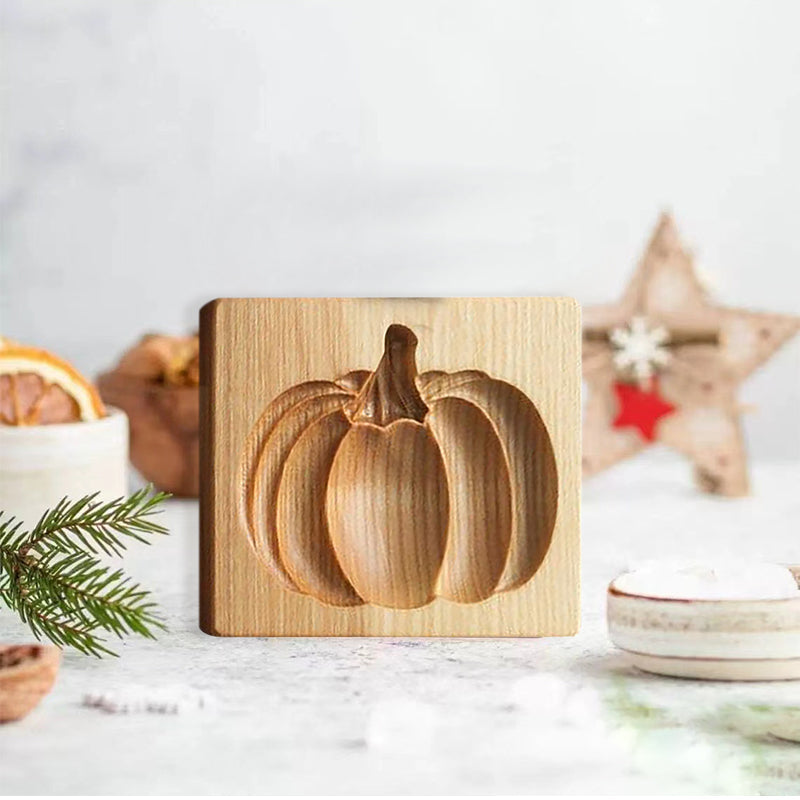 Wooden Cookie Cutter for Gingerbread and Pastries - Non-Stick Beech Wood Design