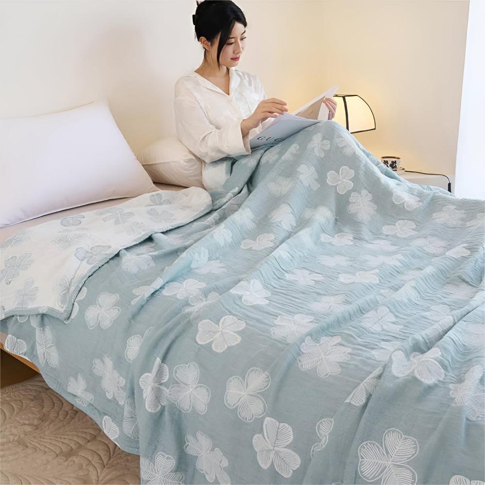 Organic Cotton Gauze Blanket for Sensitive Skin