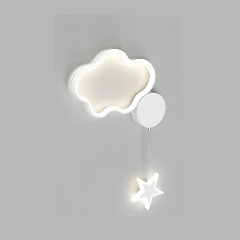 Magical Cloud and Star Wall Lamp with Moon LED Light