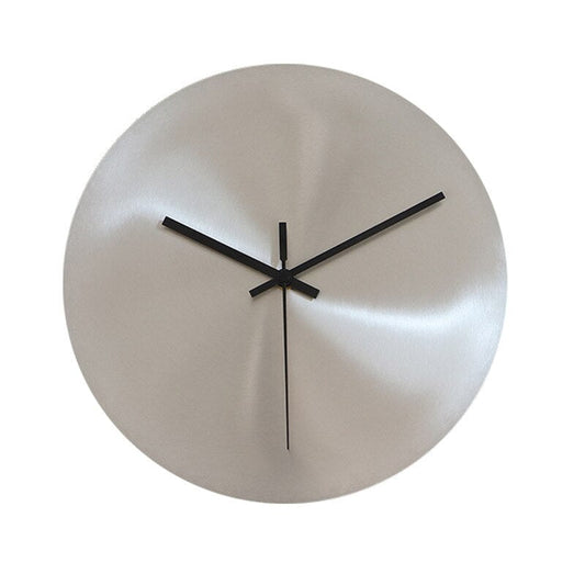 Minimalist Stainless Steel Wall Clock - Silent Quartz Movement
