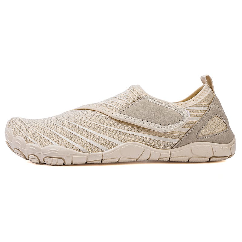 Slip-On Breathable Sports Shoes with Ribbed Detailing