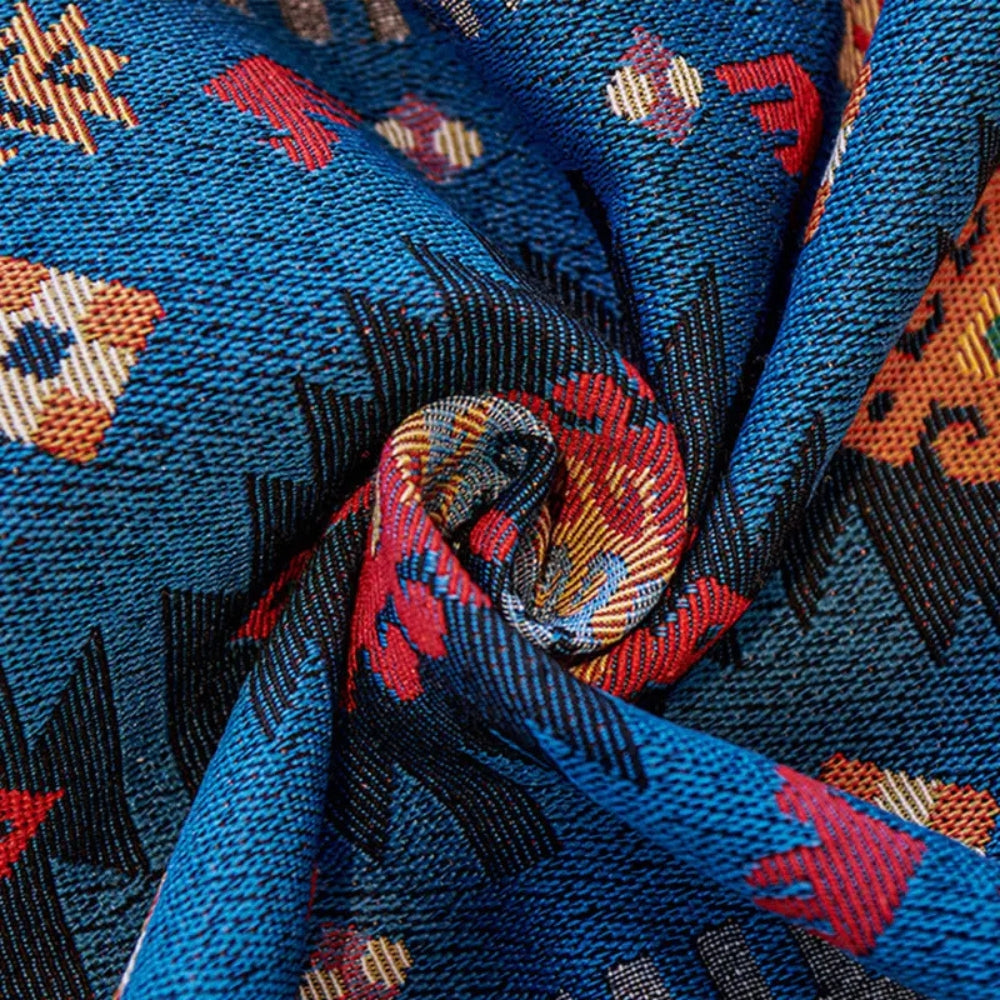 Bohemian Geometric Sofa Cover in Chenille