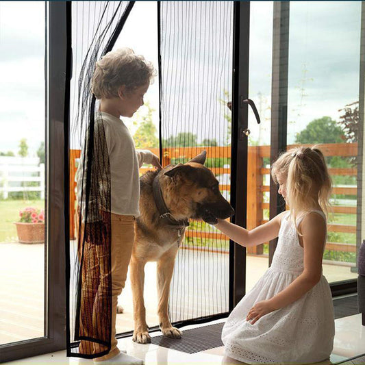 Magnetic Fly Screen Door with Velcro Closure for Pets