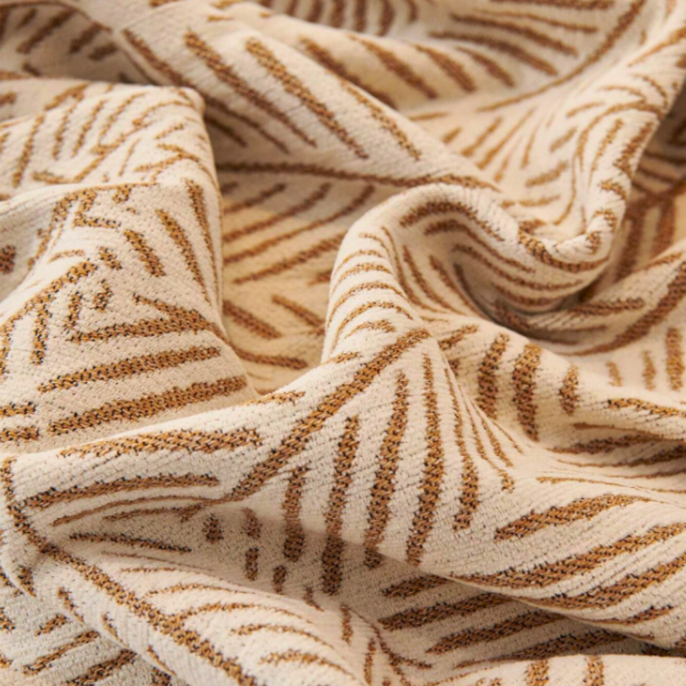 Leaf Pattern Chenille Sofa Cover