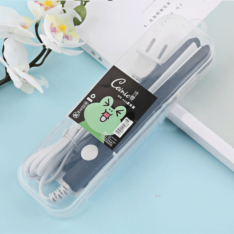 Mini Ceramic Hair Straightener for Curls and Waves