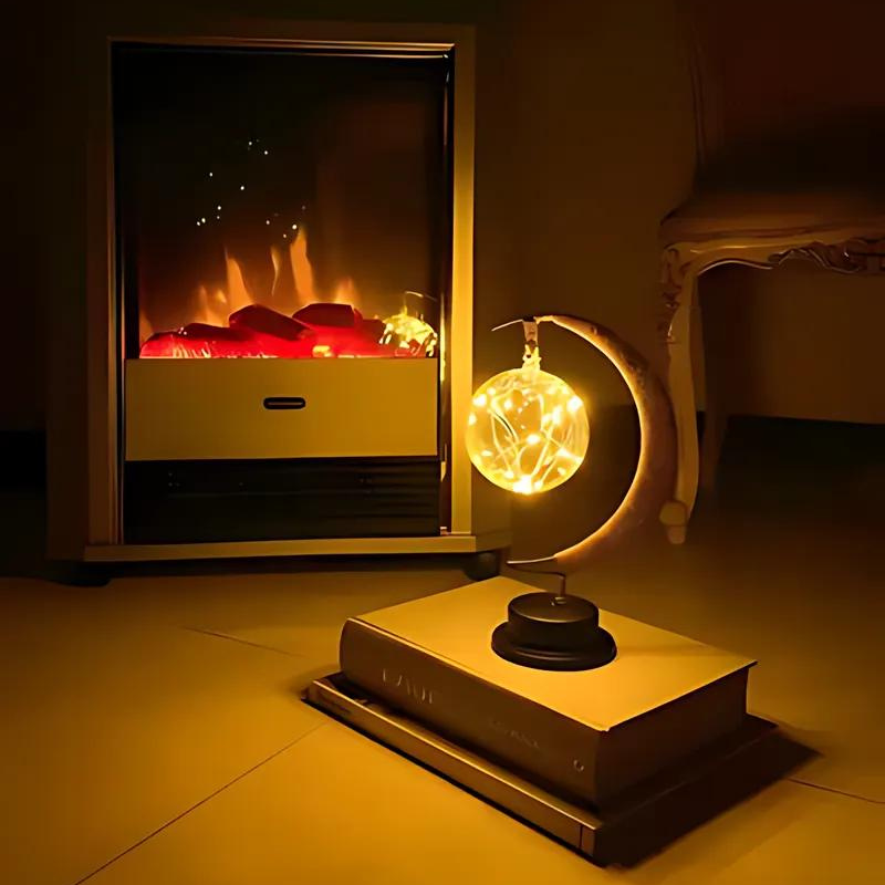 Elegant Glass LED Table Lamp for Enchanting Atmosphere