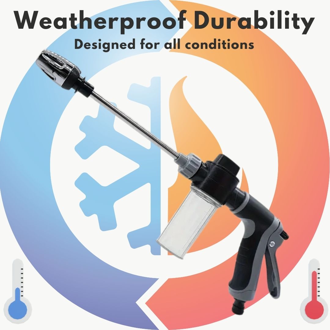 High-Pressure Washer with Adjustable Nozzle and Soap Tank