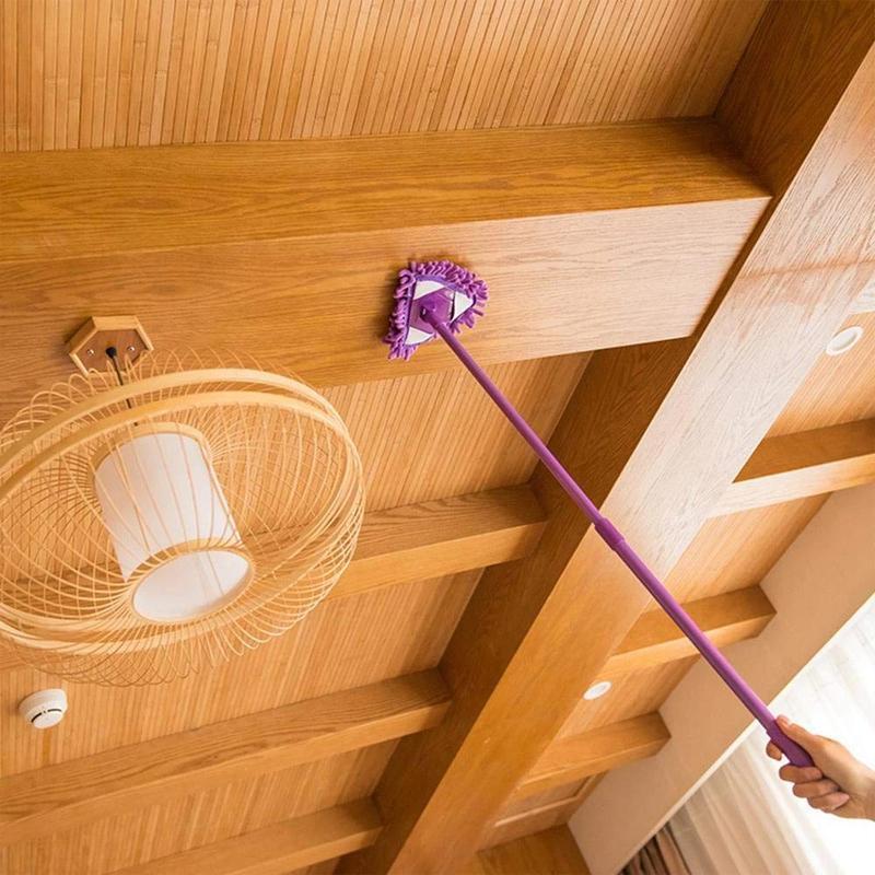 Rotatable Adjustable Triangular Mop with Telescopic Handle