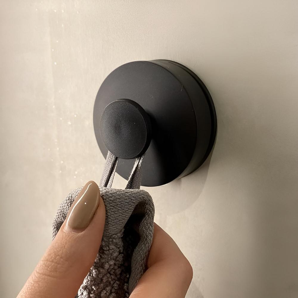 Stainless Steel Grip Lock Shower Hooks - Tool-Free, Waterproof, 7kg Capacity