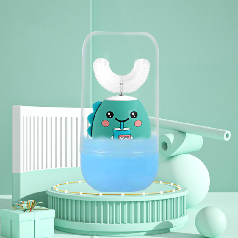 360 Degree Electric U-Shaped Sonic Toothbrush for Kids with 5 Cleaning Modes