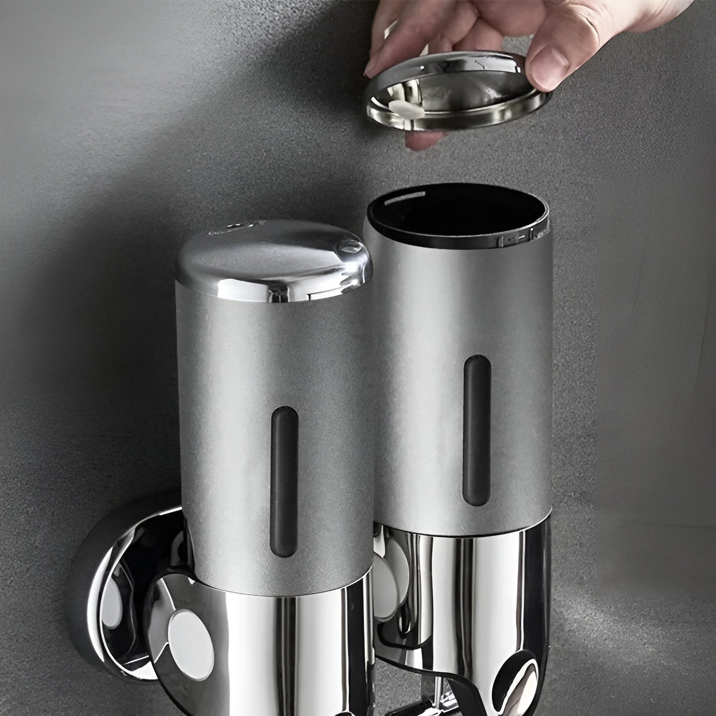 Wall-Mounted Marble Soap Dispenser for Bathroom