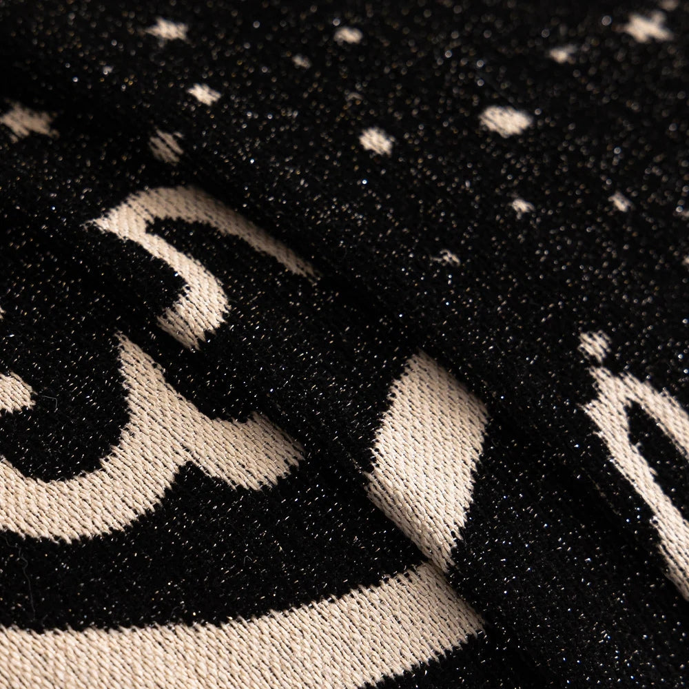 Cursive Glitter Chenille Sofa Cover