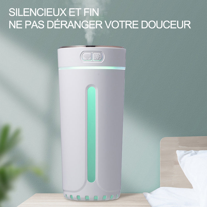 Portable Ultrasonic Car Humidifier with Colorful Lights