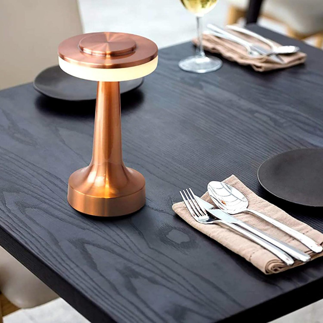 Rechargeable Retro LED Table Lamp with USB Charger