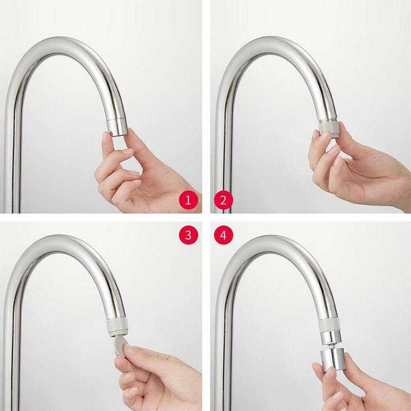 Rotatable Dual-Function Bubbler Faucet Head with 360-Degree Swivel