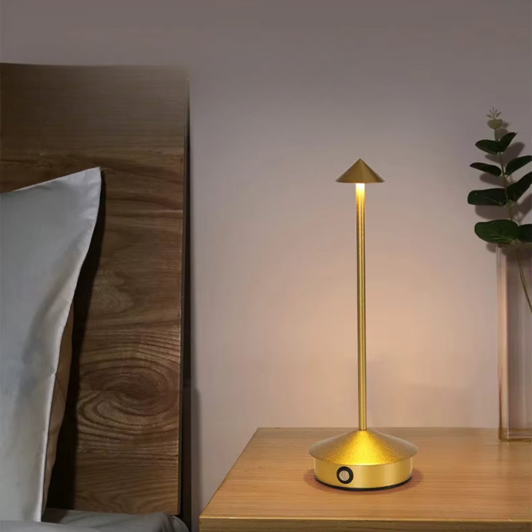Wireless Dimmable LED Table Lamp - Waterproof Rechargeable Design