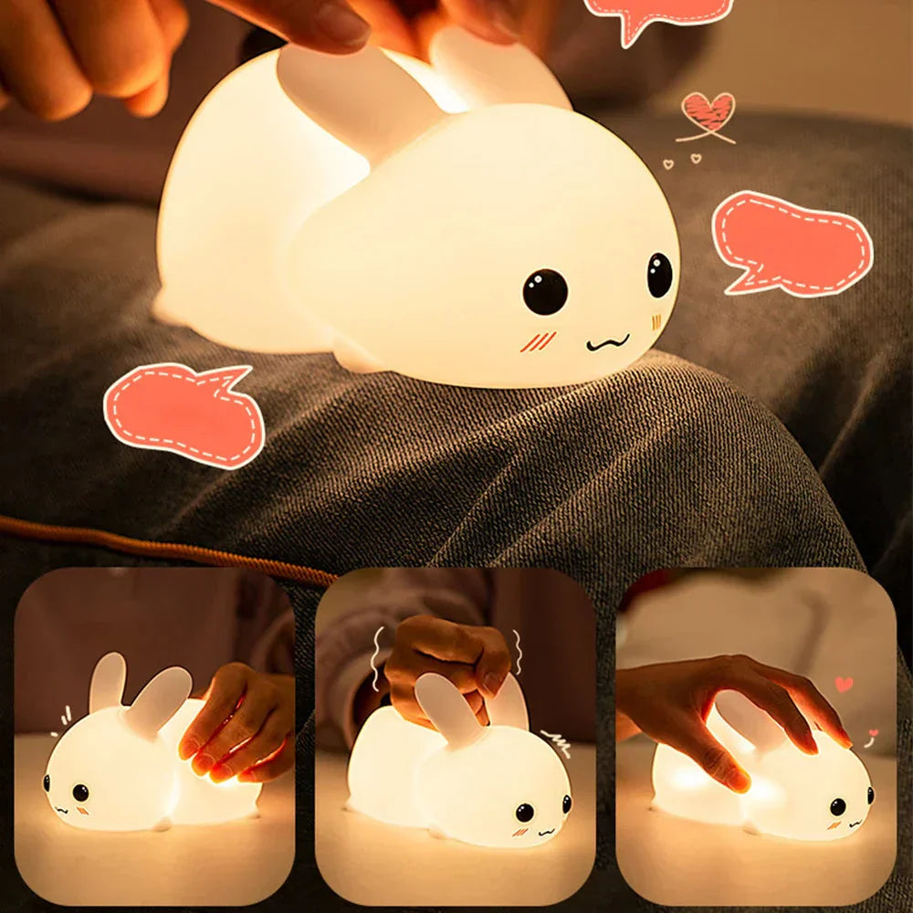 Bunny-Shaped LED Night Light for Kids