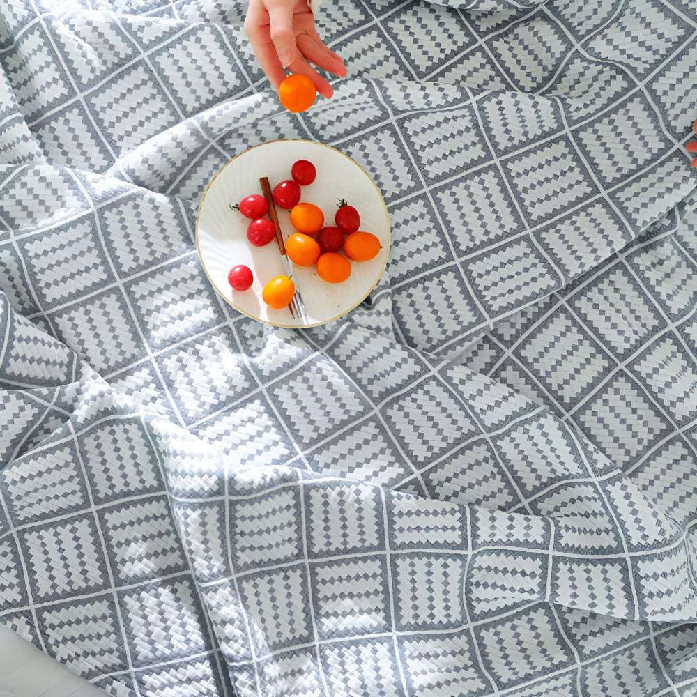 Plaid Cotton Throw Blanket for All Seasons