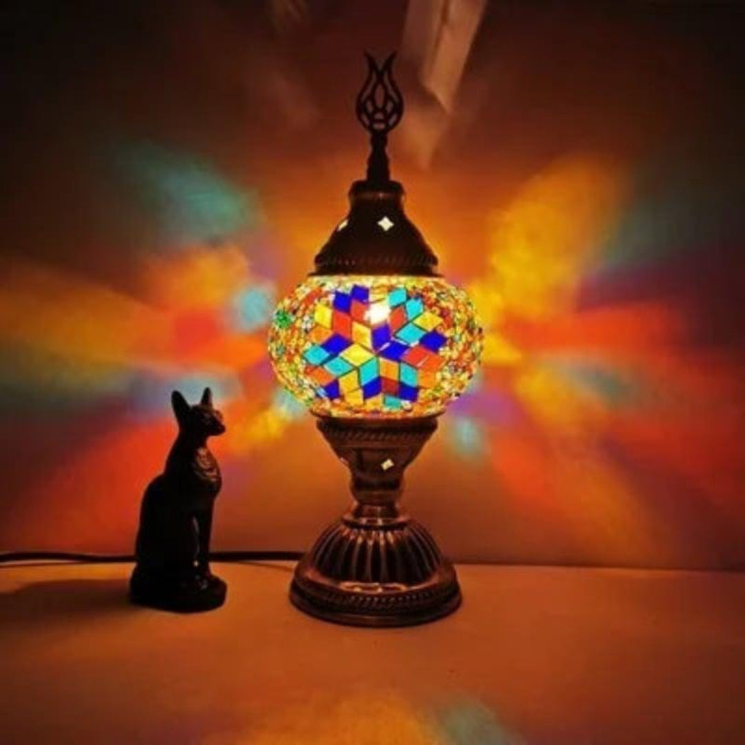 Colorful Handcrafted Mosaic Table Lamp
