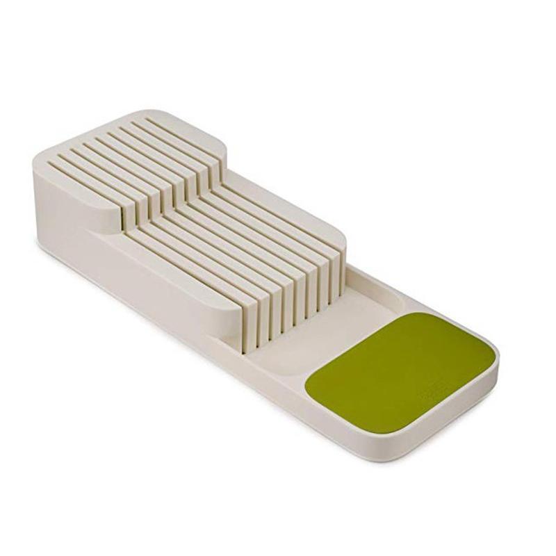Knife Storage Tray for Kitchen Drawers - Double Layer Organizer for 9 Knives