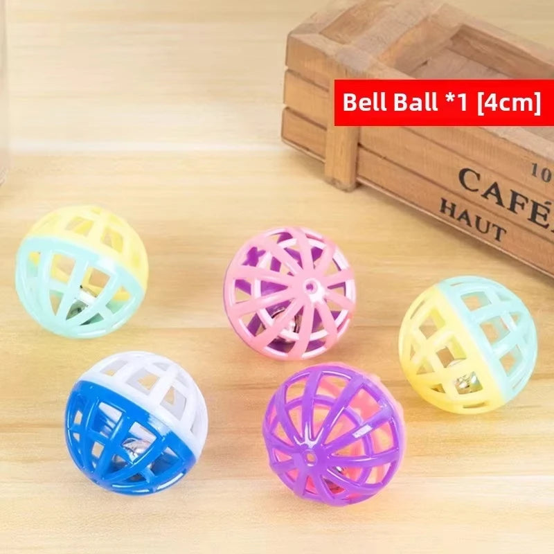 Interactive Felt Cat Puzzle Toy with Bells