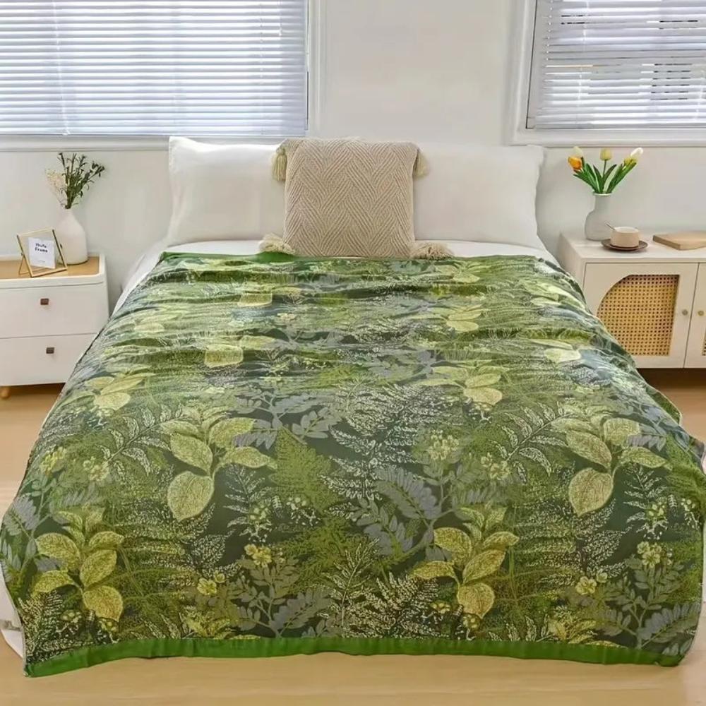 Bamboo Fiber Cooling Blanket with Jacquard Texture