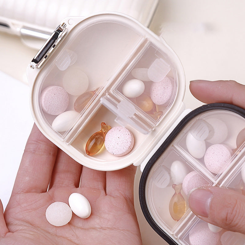 Portable Water-Resistant Pill Organizer with 7 Sections