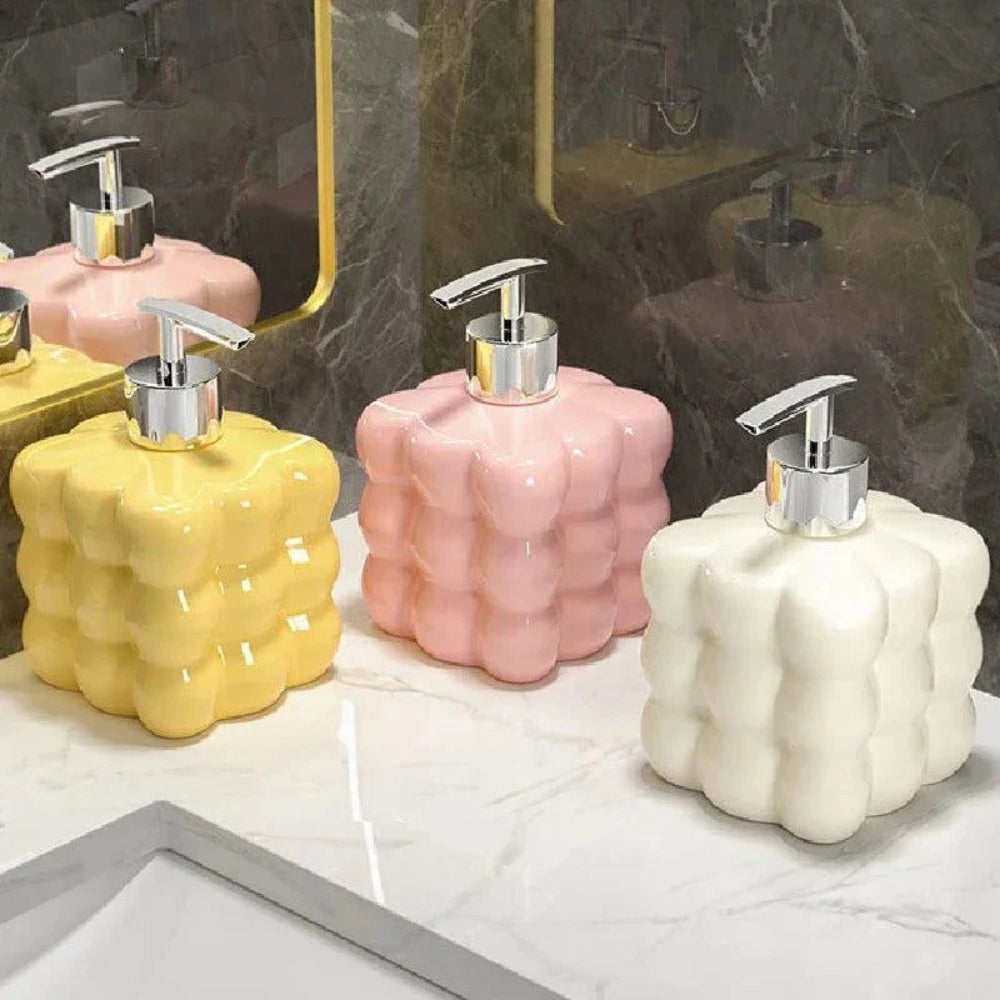 Puff Bubble Glossy Ceramic Soap Dispenser