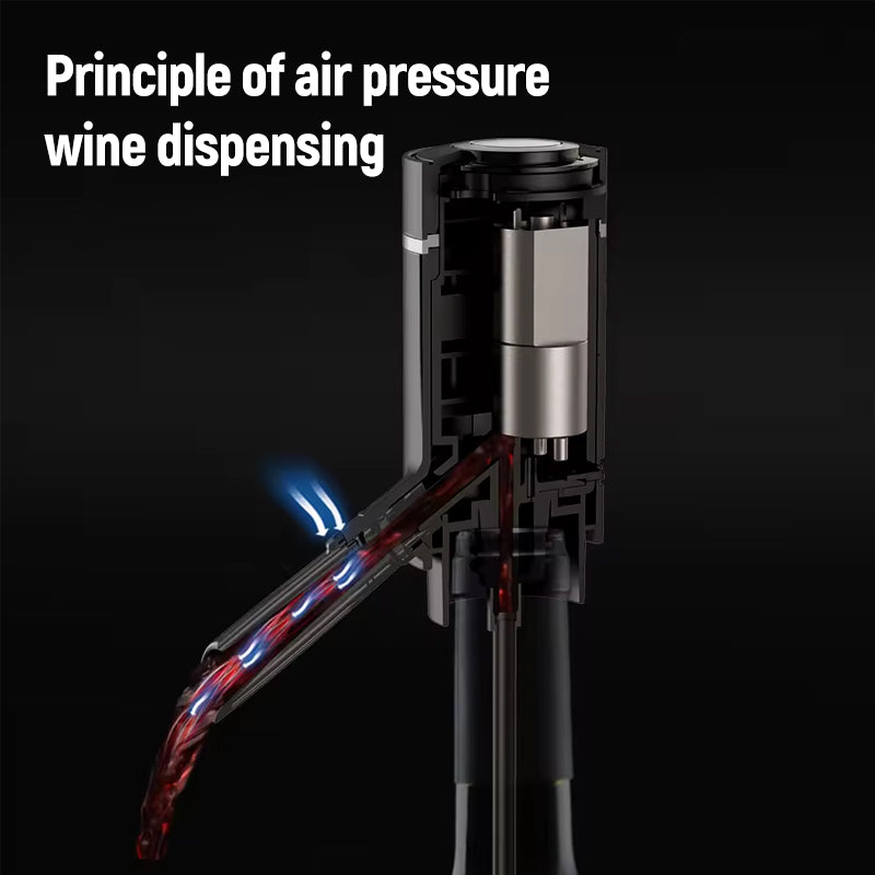 Electric Wine Aerator Pourer with Single-Button Control