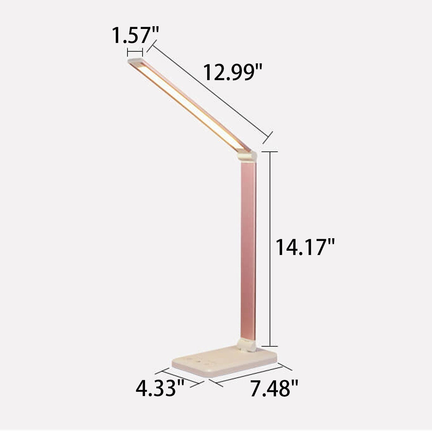 Foldable Dimmable LED Desk Lamp with Adjustable Color Temperature