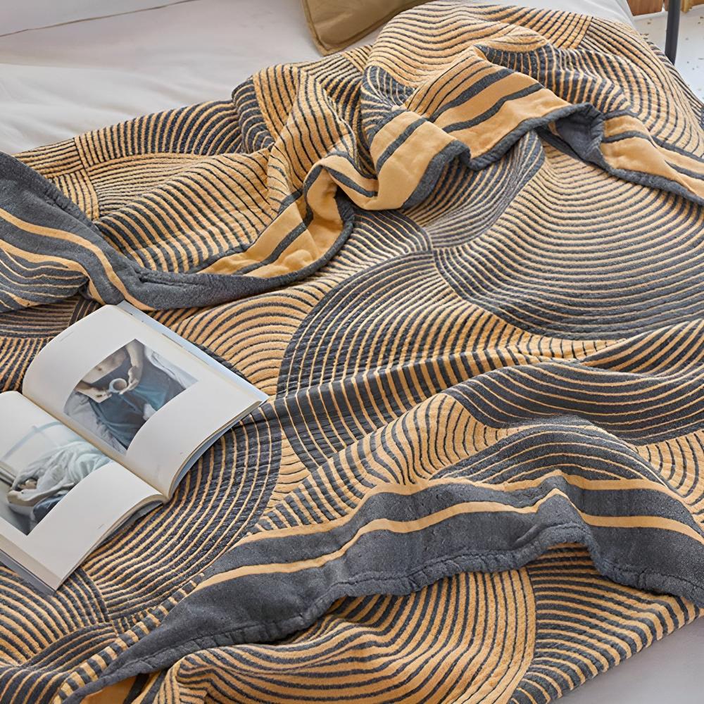 Reversible 4-Layer Muslin Cotton Blanket