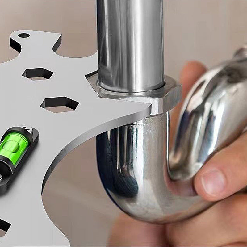 Adjustable Stainless Steel Angle Wrench for Faucets and Sinks