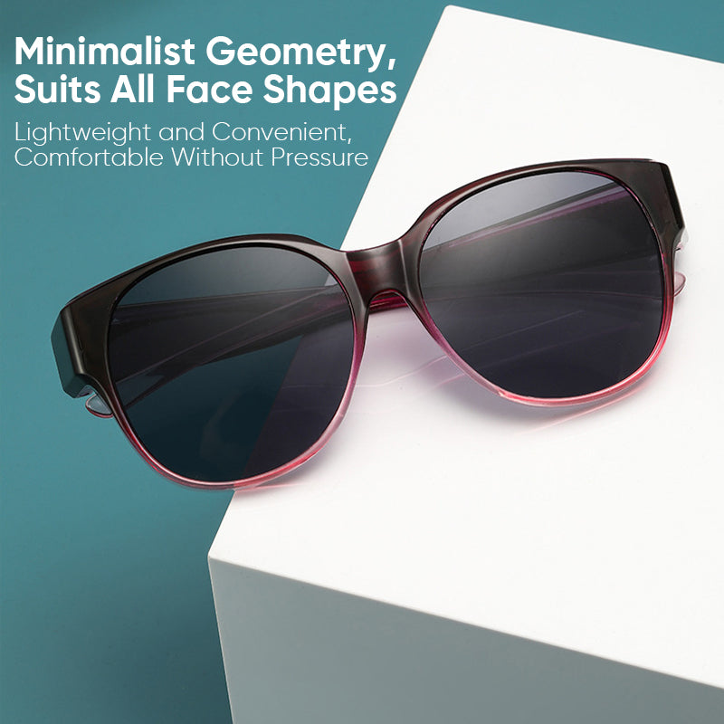 Fit Over Prescription Glasses Polarized Cat-Eye Sunglasses