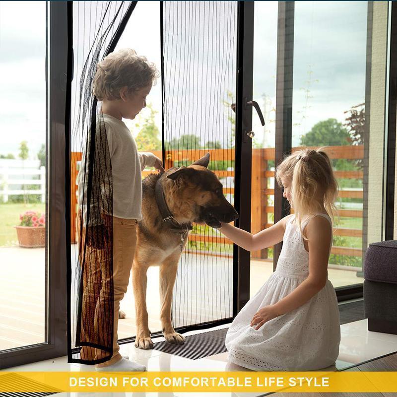 Magnetic Insect Screen Door with Pet-Friendly Design