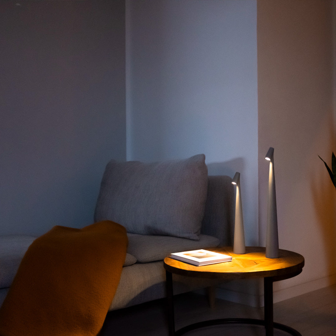 Rechargeable Modern LED Table Lamp - Cordless Metal Light