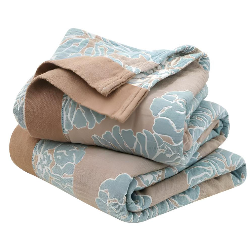 Floral Cotton Blanket for Year-Round Comfort
