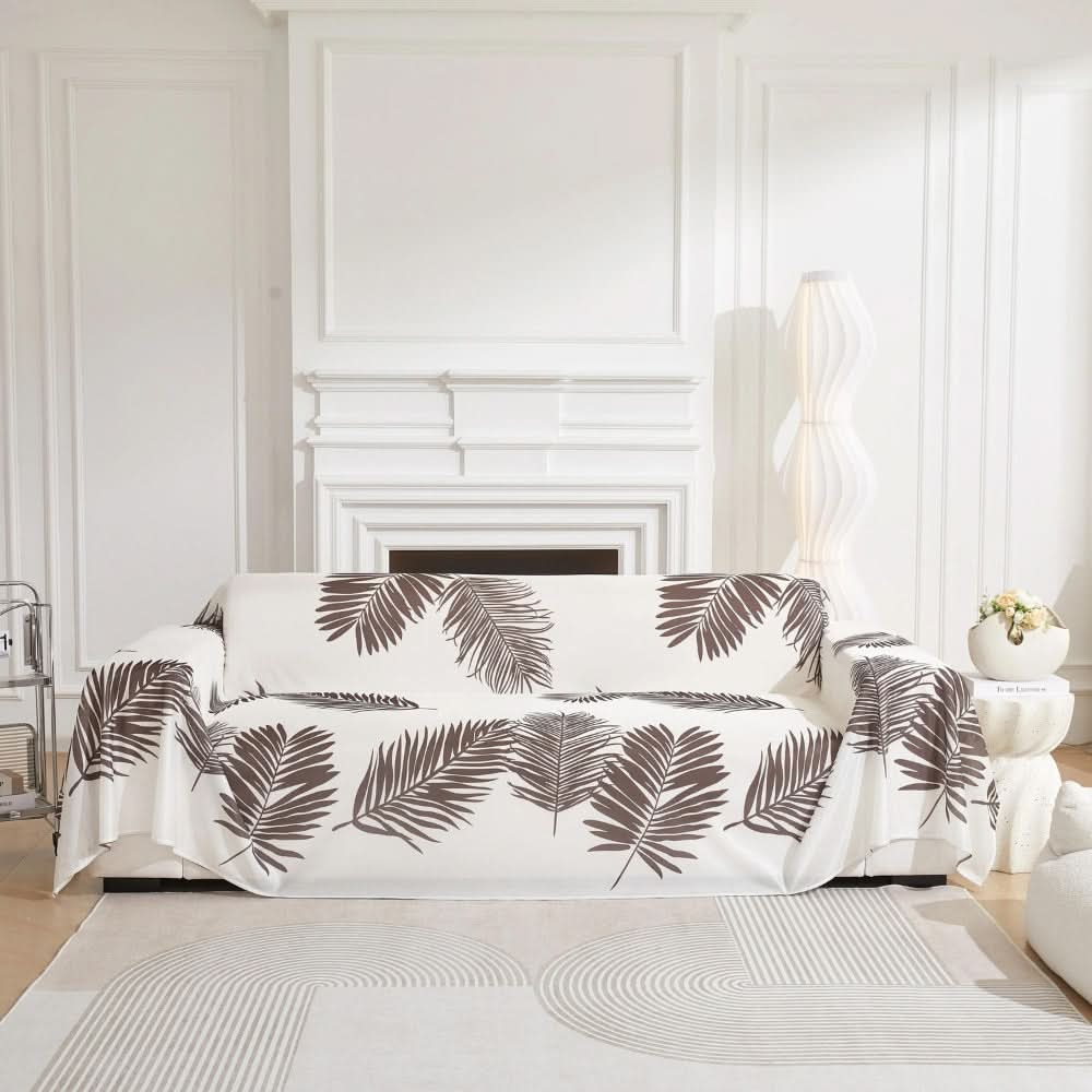 Cooling Leaf Design Sofa Cover