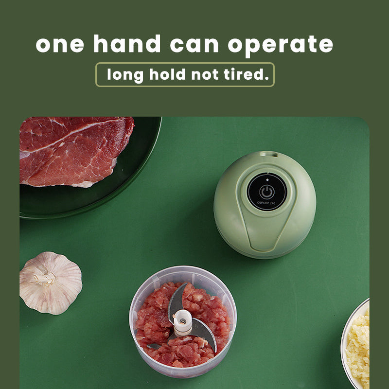 USB Rechargeable Electric Garlic Chopper and Mini Food Processor