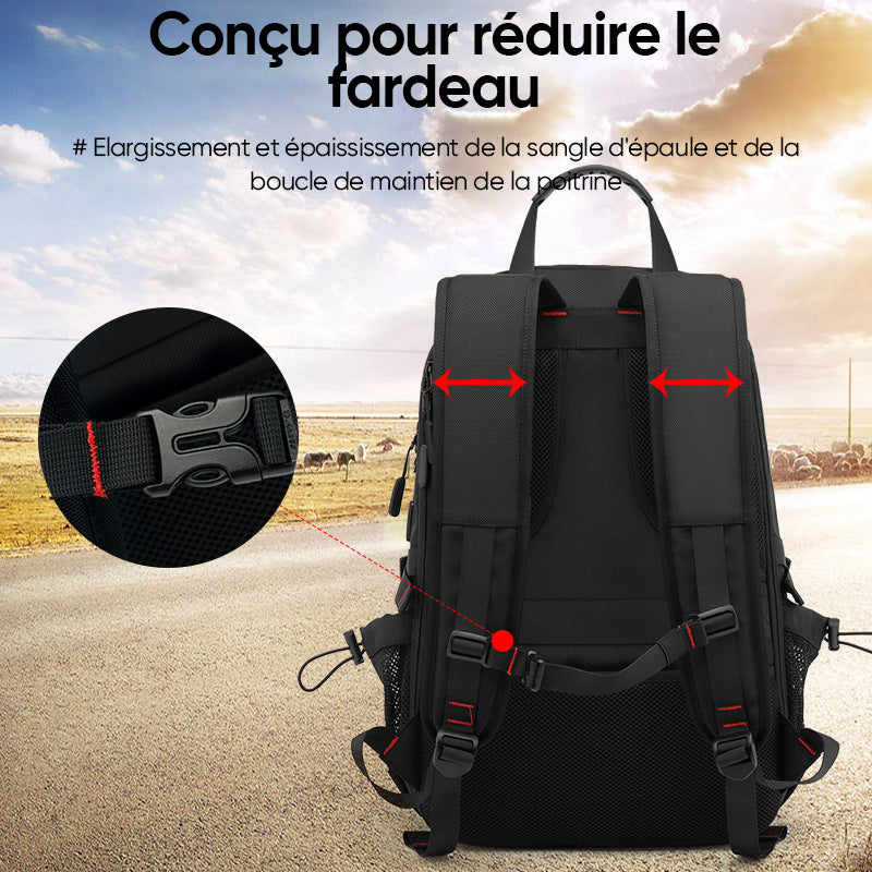 Large Capacity Waterproof Laptop Backpack with USB Charging Port