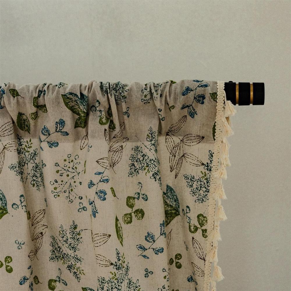 Bohemian Wildflower Veil Curtains - Light-Blocking, Noise-Reducing Fabric