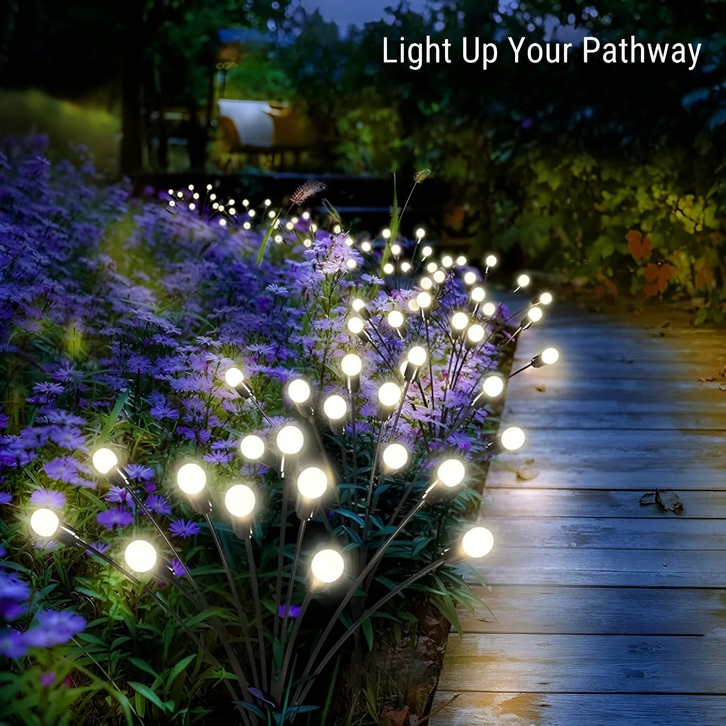 Solar-Powered Swaying Garden Lights