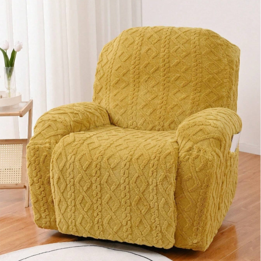 Jacquard Stretch Recliner Sofa Slipcover with Grip Technology