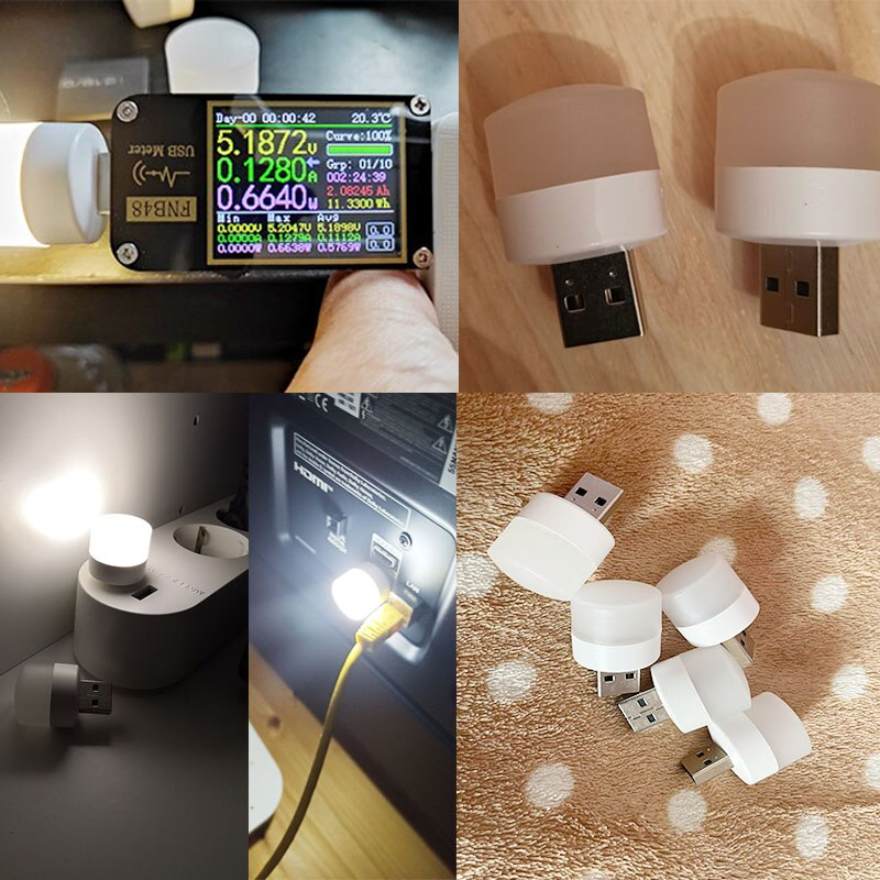 USB Rechargeable LED Night Light with Eye Protection