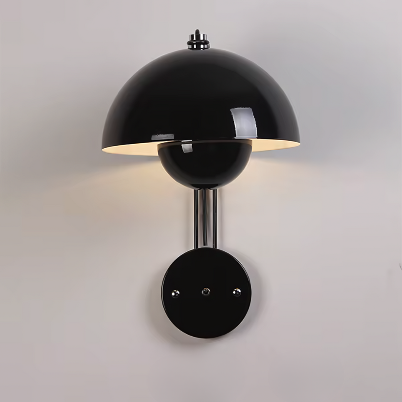 Mushroom-Shaped Metal LED Wall Light