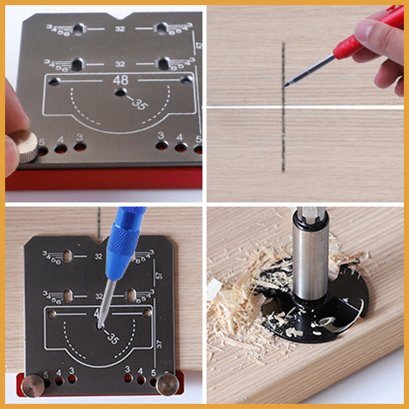 35mm Aluminum Alloy Hinge Hole Locator Tool