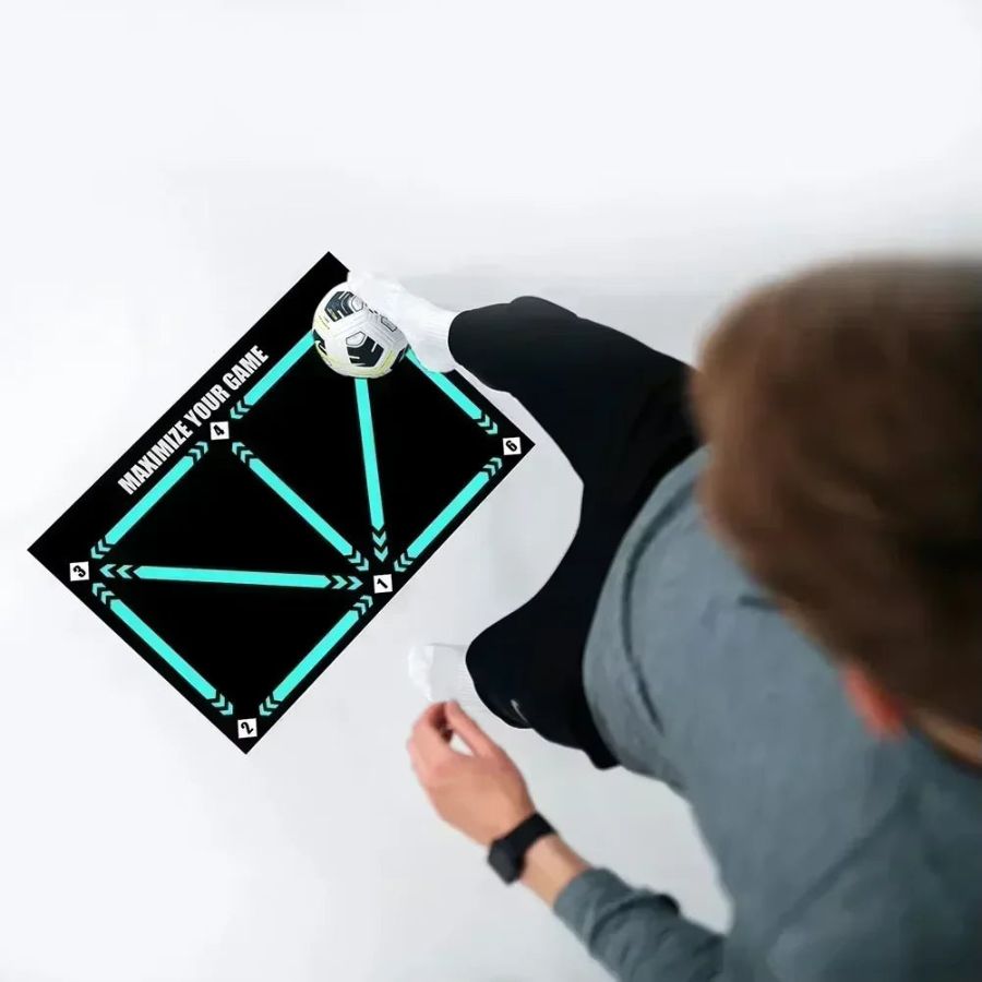 Youth Football Training Mat with Video Coaching Program